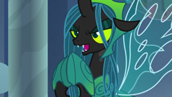 Size: 1920x1080 | Tagged: safe, screencap, queen chrysalis, changeling, changeling queen, g4, the ending of the end, female, solo, ultimate chrysalis