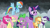 Size: 1920x1080 | Tagged: safe, screencap, applejack, fluttershy, pinkie pie, rainbow dash, rarity, spike, twilight sparkle, alicorn, dragon, pony, g4, the ending of the end, mane seven, mane six, twilight sparkle (alicorn), winged spike, wings