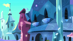 Size: 1280x720 | Tagged: safe, screencap, g4, the times they are a changeling, background, crystal empire, no pony, scenic ponyville