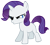 Size: 1356x1233 | Tagged: safe, artist:purplefairy456, rarity, pony, g4, my little pony: friendship is magic, the cutie mark chronicles, female, filly, filly rarity, simple background, solo, transparent background, vector, younger