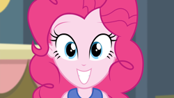 Size: 1920x1080 | Tagged: safe, screencap, pinkie pie, equestria girls, g4, my little pony equestria girls: friendship games, beautiful, cute, face of mercy, female, grin, happy, looking at you, smiling, smiling at you, solo