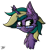 Size: 2000x2000 | Tagged: safe, artist:thefunnysmile, oc, oc only, oc:pixelated star, pony, unicorn, bust, cheek fluff, chest fluff, ear fluff, fluffy, glasses, green eyes, high res, portrait, simple background, smiling, solo, transparent background