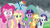 Size: 1920x1080 | Tagged: safe, screencap, applejack, fluttershy, pinkie pie, rainbow dash, rarity, spike, twilight sparkle, alicorn, dragon, earth pony, pony, unicorn, g4, the ending of the end, mane seven, mane six, mountain, overcast, twilight sparkle (alicorn), winged spike, wings