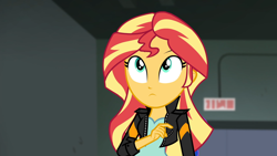 Size: 1920x1080 | Tagged: safe, screencap, sunset shimmer, equestria girls, g4, my little pony equestria girls: friendship games, faic, looking up, solo