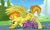 Size: 3373x1997 | Tagged: safe, artist:ali-selle, spitfire, oc, oc:lightning starlight, alicorn, pegasus, pony, g4, alicorn oc, cute, flying, horn, wings