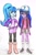 Size: 1543x2314 | Tagged: safe, artist:fude-chan-art, sci-twi, sonata dusk, twilight sparkle, equestria girls, g4, crossover, dipper pines, female, gravity falls, lesbian, male, pacifica northwest, ship:sci-twinata, ship:twinata, shipping