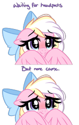 Size: 3263x5155 | Tagged: safe, artist:emberslament, oc, oc only, oc:bay breeze, pegasus, pony, blushing, bow, cruel, crying, cute, daaaaaaaaaaaw, female, hair bow, heart eyes, mare, meme, ocbetes, sad, sad smile, sadorable, shy, simple background, text, transparent background, wing hands, wingding eyes, wings