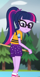 Size: 472x898 | Tagged: safe, screencap, sci-twi, twilight sparkle, equestria girls, g4, my little pony equestria girls: legend of everfree, ass, butt, camp everfree outfits, cropped, lifejacket, sci-twibutt, solo, twibutt