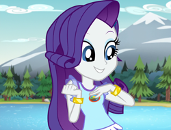 Size: 1420x1080 | Tagged: safe, screencap, rarity, equestria girls, g4, my little pony equestria girls: legend of everfree, camp everfree outfits, cropped, solo