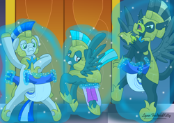 Size: 1280x903 | Tagged: safe, artist:small-brooke1998, oc, earth pony, griffon, pegasus, pony, canterlot castle, diaper, diaper fetish, diapering, fetish, gritted teeth, magic, non-baby in diaper, photo, pullup (diaper), royal guard, rp story by lynn, telekinesis