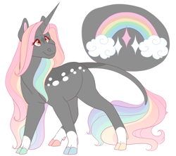 Size: 1800x1600 | Tagged: safe, artist:uunicornicc, oc, oc only, pony, unicorn, cloven hooves, female, mare, simple background, solo, white background