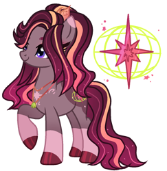 Size: 1020x1048 | Tagged: safe, artist:elementbases, artist:marihht, oc, oc only, pony, unicorn, base used, coat markings, colored hooves, cutie mark, female, jewelry, magical lesbian spawn, mare, necklace, offspring, parent:sunset shimmer, parent:twilight sparkle, parents:sunsetsparkle, raised hoof, simple background, socks (coat markings), solo, transparent background