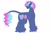 Size: 1280x854 | Tagged: safe, artist:itstechtock, oc, oc only, oc:boreal dusk, pony, unicorn, butt, male, offspring, parent:princess cadance, parent:shining armor, parents:shiningcadance, plot, simple background, solo, stallion, white background