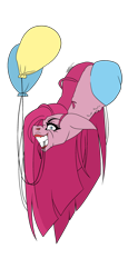 Size: 1834x4000 | Tagged: safe, artist:inspiredpixels, edit, edited edit, editor:soulless pinkamena, vector edit, pinkie pie, earth pony, pony, g4, female, looking at you, pinkamena diane pie, solo, vector