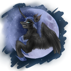 Size: 768x768 | Tagged: safe, artist:runatfox, nightmare moon, alicorn, pony, g4