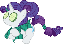 Size: 4216x3000 | Tagged: safe, artist:cloudy glow, rarity, pony, g4, green isn't your color, cucumber, food, seaweed wrap, simple background, solo, transparent background, vector
