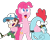 Size: 1280x1026 | Tagged: safe, artist:gamer524, pinkie pie, alien, earth pony, human, pony, zbornak, g4, crossover, dipper pines, gravity falls, male, simple background, sylvia (wander over yonder), transparent background, trio, wander over yonder