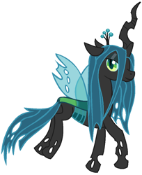 Size: 756x928 | Tagged: safe, artist:maverickmam, queen chrysalis, changeling, changeling queen, g4, female, ms paint, simple background, solo, white background