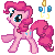Size: 50x50 | Tagged: safe, artist:maverickmam, pinkie pie, earth pony, pony, g4, animated, female, gif, mare, pixel art, simple background, solo, stock vector, transparent background