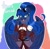 Size: 1920x1863 | Tagged: safe, artist:auroracursed, princess luna, alicorn, anthro, g4, clothes, deviantart watermark, eye clipping through hair, female, obtrusive watermark, solo, watermark