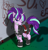 Size: 1996x2065 | Tagged: safe, artist:cyanoray, gameloft, princess celestia, starlight glimmer, pony, unicorn, g4, anarchism, anarchist, edgelight glimmer, gameloft interpretation, graffiti, hanging (by neck), night, punk, spray paint, younger