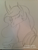 Size: 1224x1632 | Tagged: safe, artist:stargazerseven, princess celestia, alicorn, pony, g4, bust, eyes closed, female, lineart, mare, traditional art