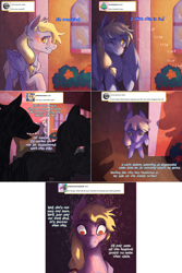 Size: 1502x2254 | Tagged: safe, artist:lemonorbs, derpy hooves, pony, lovestruck derpy, g4, comic, silhouette, solo focus