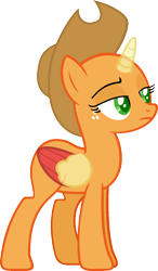 Size: 984x1681 | Tagged: safe, artist:pegasski, oc, oc only, alicorn, pony, g4, the mane attraction, alicorn oc, bald, base, eyelashes, female, freckles, frown, hat, horn, mare, simple background, solo, transparent background, two toned wings, wings