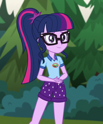 Size: 668x808 | Tagged: safe, screencap, sci-twi, twilight sparkle, equestria girls, g4, my little pony equestria girls: legend of everfree, camp everfree outfits, cropped, female, solo
