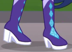 Size: 499x364 | Tagged: safe, screencap, rarity, equestria girls, equestria girls series, g4, super squad goals, boots, boots shot, clothes, cropped, crystal guardian, high heel boots, legs, pictures of legs, shoes