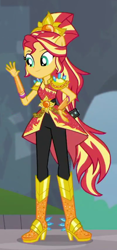 Size: 266x570 | Tagged: safe, screencap, sunset shimmer, equestria girls, equestria girls series, g4, super squad goals, cropped, crystal guardian, solo