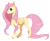 Size: 775x630 | Tagged: safe, artist:luuny-luna, fluttershy, pegasus, pony, g4, colored hooves, ear fluff, female, folded wings, hoof on chest, looking at you, mare, missing cutie mark, profile, raised hoof, simple background, solo, standing, transparent background, wings