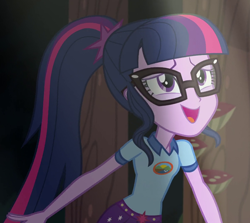 Size: 1204x1072 | Tagged: safe, screencap, sci-twi, twilight sparkle, equestria girls, g4, my little pony equestria girls: legend of everfree, camp everfree outfits, cropped, female, solo