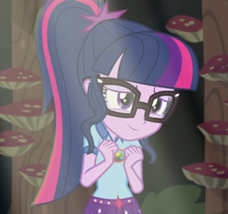 Size: 1148x1080 | Tagged: safe, screencap, sci-twi, twilight sparkle, equestria girls, g4, my little pony equestria girls: legend of everfree, camp everfree outfits, cropped, cute, female, solo, twiabetes