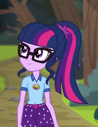 Size: 652x840 | Tagged: safe, screencap, sci-twi, twilight sparkle, equestria girls, g4, my little pony equestria girls: legend of everfree, camp everfree outfits, cropped, female, solo