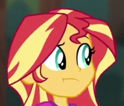 Size: 500x426 | Tagged: safe, screencap, sunset shimmer, equestria girls, g4, my little pony equestria girls: legend of everfree, cropped, palindrome get, solo