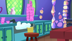 Size: 1280x720 | Tagged: safe, screencap, all bottled up, g4, background, cup, liminal space, no pony, scenic ponyville, teacup, twilight's castle