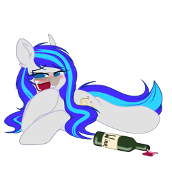 Size: 3000x3000 | Tagged: safe, artist:xcinnamon-twistx, oc, oc only, oc:hooklined, pony, alcohol, blushing, drunk, glass, high res, long mane, patreon, patreon reward, simple background, solo, transparent background, wine