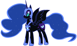 Size: 2076x1228 | Tagged: safe, artist:maverickmam, nightmare moon, alicorn, pony, g4, ethereal mane, female, helmet, hoof shoes, mare, peytral, simple background, solo, starry mane, white background