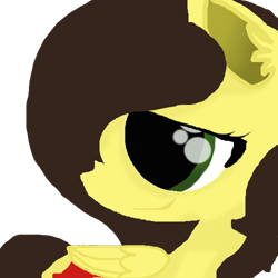 Size: 500x500 | Tagged: safe, artist:poniartsy, oc, oc only, oc:giggles, pegasus, pony, female, looking back, pegasus oc, simple background, solo, transparent background, wings