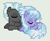 Size: 111x90 | Tagged: dead source, safe, artist:jadeharmony, cloudchaser, thunderlane, pegasus, pony, g4, duo, eyes closed, female, gray background, male, mare, pixel art, ship:thunderchaser, shipping, simple background, stallion, straight