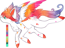 Size: 935x704 | Tagged: safe, artist:velnyx, oc, oc only, oc:pearl dusk, pegasus, pony, colored wings, female, mare, multicolored wings, simple background, solo, transparent background, wings