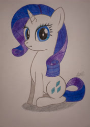 Size: 2613x3693 | Tagged: safe, artist:axelp, rarity, pony, g4, high res, simple background, solo, traditional art, white background