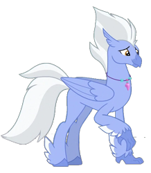 Size: 482x552 | Tagged: safe, edit, edited screencap, screencap, sky beak, classical hippogriff, hippogriff, g4, surf and/or turf, background removed, jewelry, male, necklace, not a vector, simple background, smiling, solo, transparent background