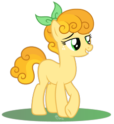 Size: 1565x1699 | Tagged: safe, artist:strawberry-spritz, oc, oc only, earth pony, pony, female, mare, offspring, parent:braeburn, parent:carrot top, parents:carrotburn, simple background, solo, transparent background