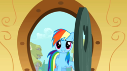 Size: 1280x720 | Tagged: safe, screencap, rainbow dash, pegasus, pony, g4, party of one, female, mare, solo