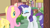 Size: 1280x720 | Tagged: safe, screencap, fluttershy, rarity, pegasus, pony, unicorn, g4, my little pony: friendship is magic, party of one, female, mare, one eye closed, wink