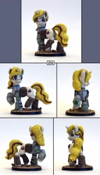 Size: 1785x3112 | Tagged: safe, artist:ubrosis, oc, oc:ziti, pony, unicorn, fallout equestria, clothes, craft, female, mare, photo, sculpture, solo