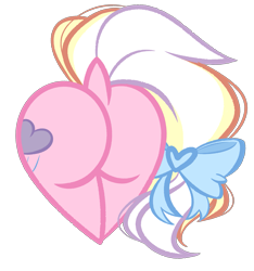 Size: 2429x2592 | Tagged: safe, artist:emberslament, oc, oc only, oc:bay breeze, pegasus, pony, bow, butt, butt only, dock, female, heart butt, high res, mare, pegasus oc, plot, simple background, solo, tail, tail aside, tail bow, transparent background, wings