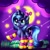 Size: 1280x1268 | Tagged: safe, artist:appleneedle, princess luna, alicorn, pony, g4, clothes, cloud, cute, cutie mark, dark, dream, evening, female, filly, horn, lunabetes, moon, night, patreon, patreon reward, pillow, reward, shooting star, small, smiling, socks, solo, stars, striped socks, wings, woona, younger